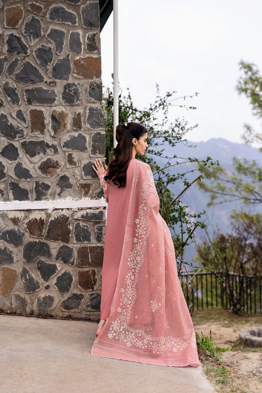 Qalamakar Unstitched Dhanak 3pc with Dhanak Emb Shawl -3205